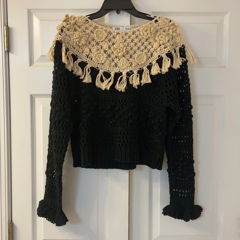 Zara crochet sweater